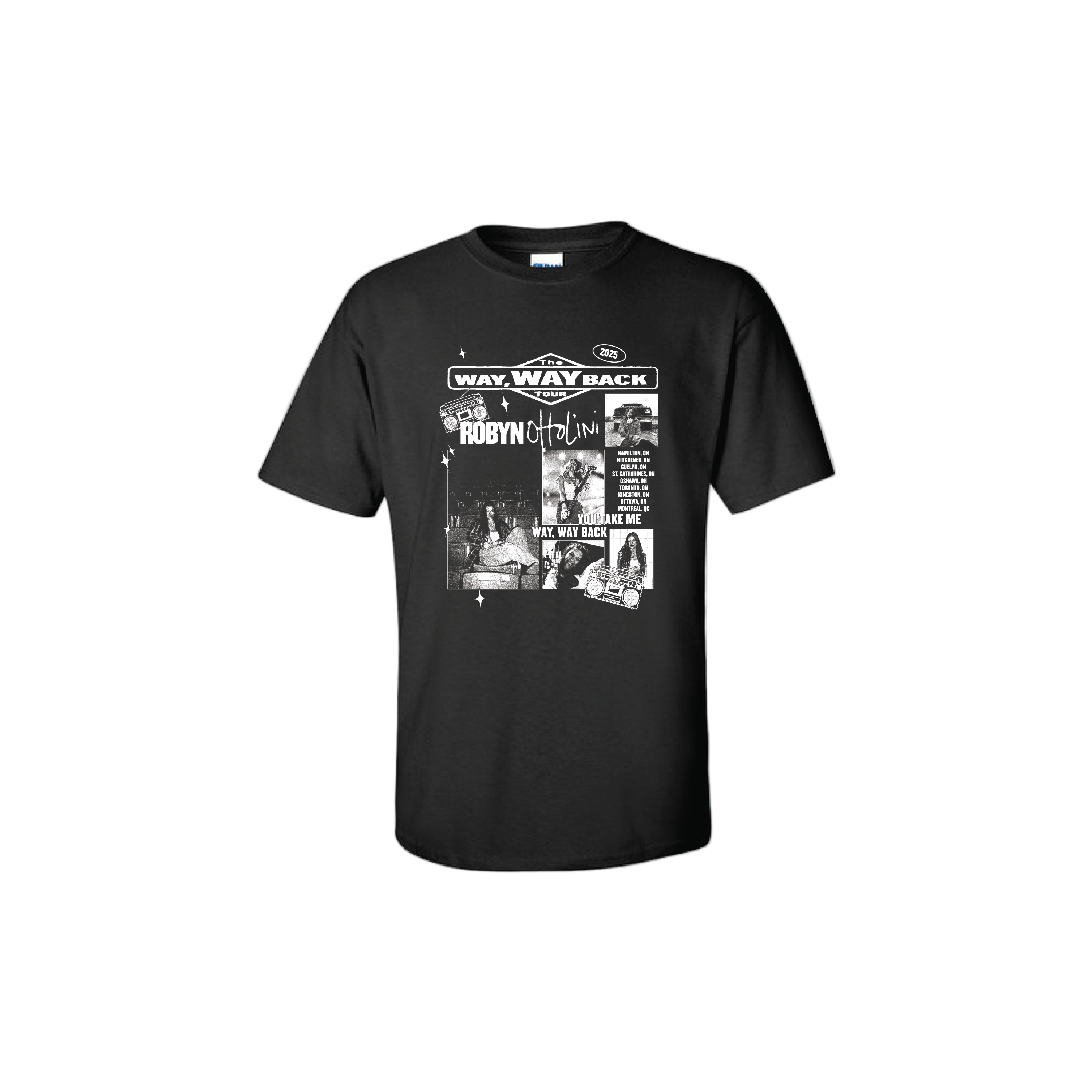 Way Way Back Tour Tee - Black