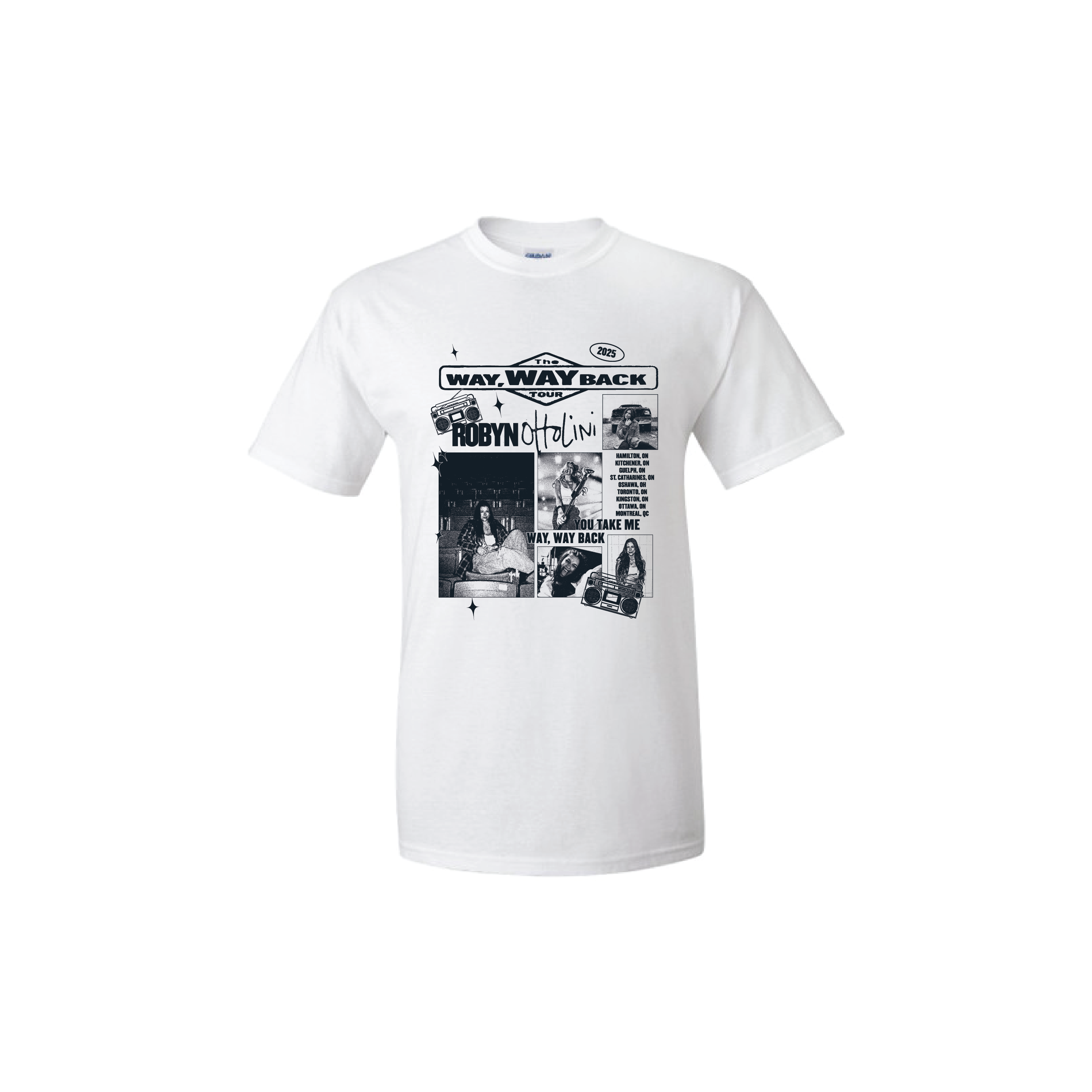 Way Way Back Tour Tee - White