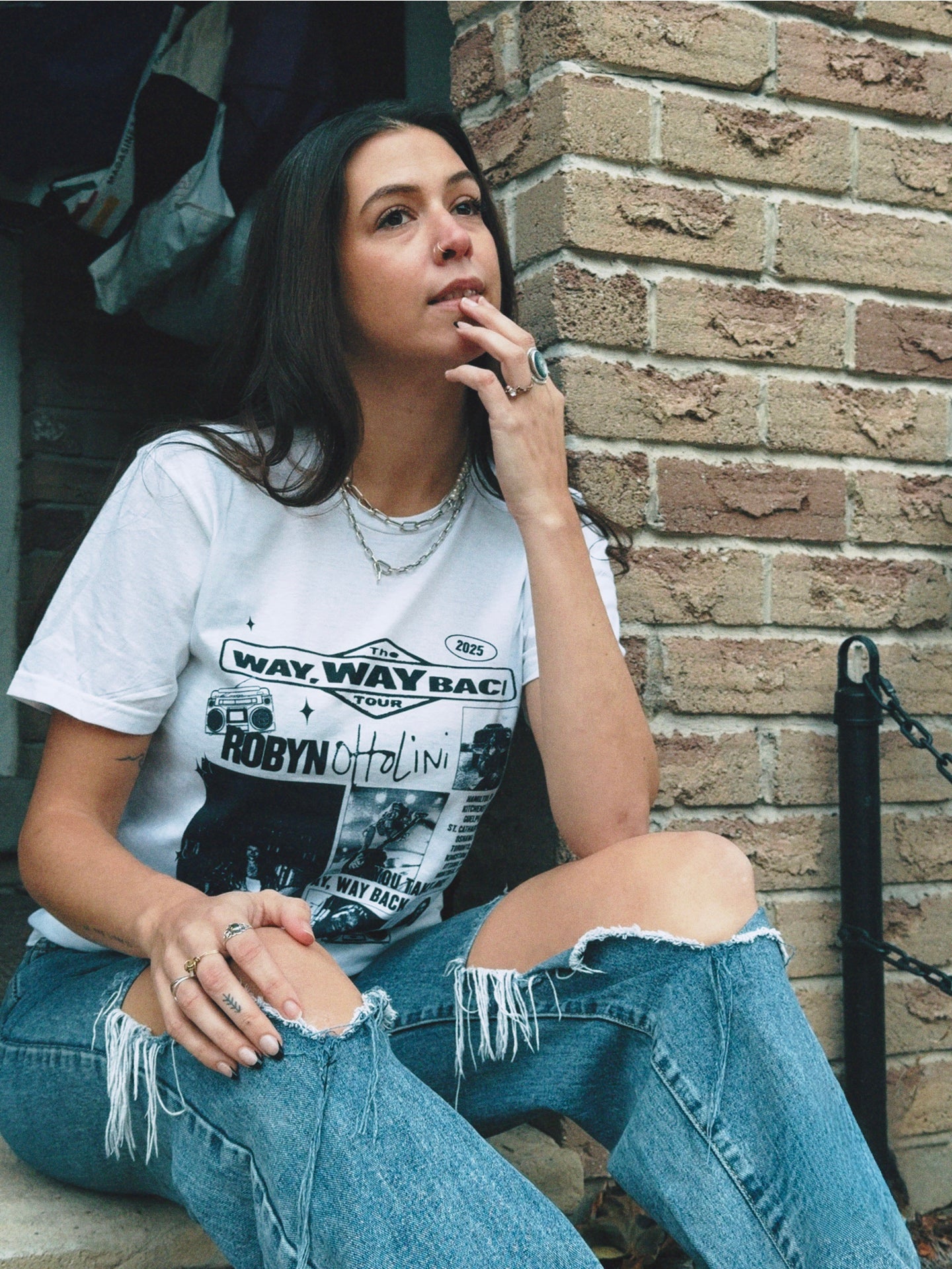 Way Way Back Tour Tee - White